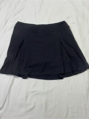 Soybu Black A-Line Skirt with Pleat Details